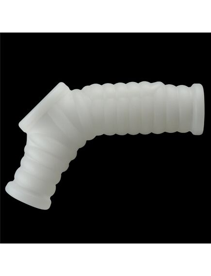 Вибро кольцо Wave Knights с рукавом для мошонки (белое) , изображение 3