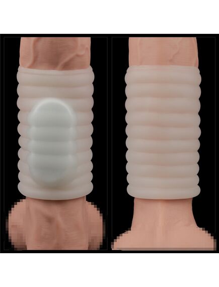 Вибрирующее кольцо насадка Wave knights (белое) , изображение 8