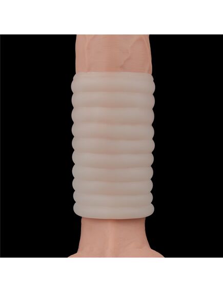 Вибрирующее кольцо насадка Wave knights (белое) , изображение 3