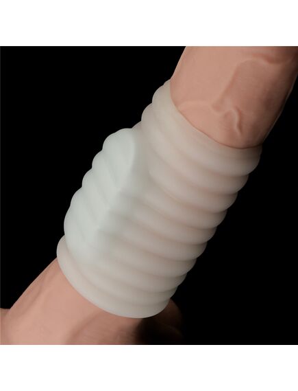 Вибрирующее кольцо насадка Wave knights (белое) , изображение 4