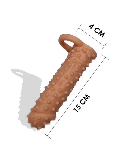 Насадка на член Spike set с пупырышками 15 см , изображение 2