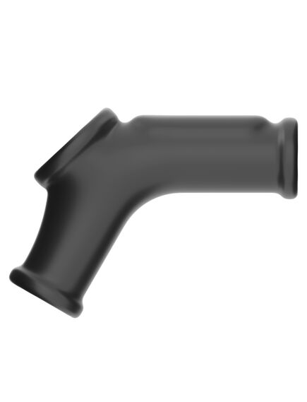 Вибро кольцо Silk Knights с рукавом для мошонки (черное) , изображение 7