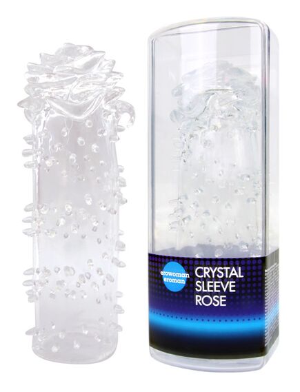 Насадка закрытая CRYSTAL SLEEVE ROSE в форме розы 
