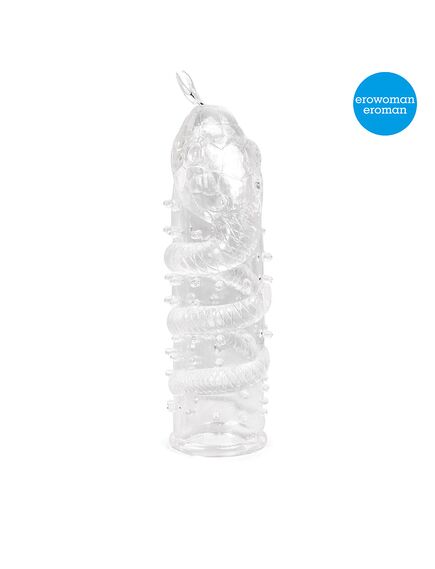 Насадка закрытая CRYSTAL SLEEVE SNAKES в форме змеи , изображение 2