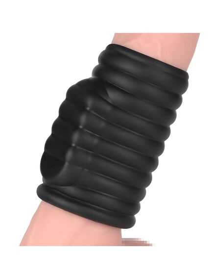 Вибрирующее кольцо насадка Wave knights (черное) , изображение 13