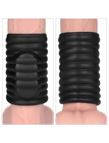 Вибрирующее кольцо насадка Wave knights (черное) , изображение 14