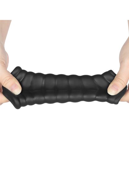 Вибрирующее кольцо насадка Wave knights (черное) , изображение 4