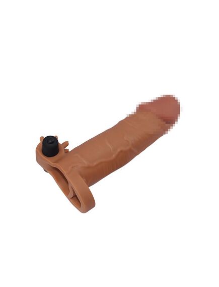 Насадка реалистичная удлиняющая с вибрацией 17,5см , изображение 2