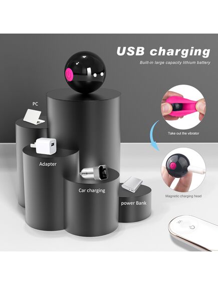 Шарик с вибрацией на пульте (подкладка в презерватив для увеличения члена) 