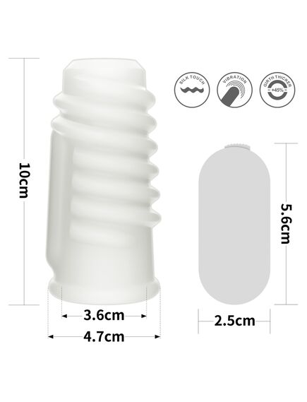 Вибрирующее спиральное кольцо Knights (белое) , изображение 2