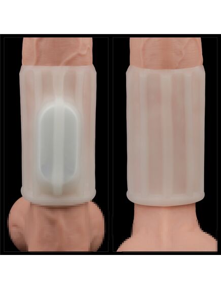 Вибрирующее кольцо насадка Ridge Knights (белое) , изображение 9