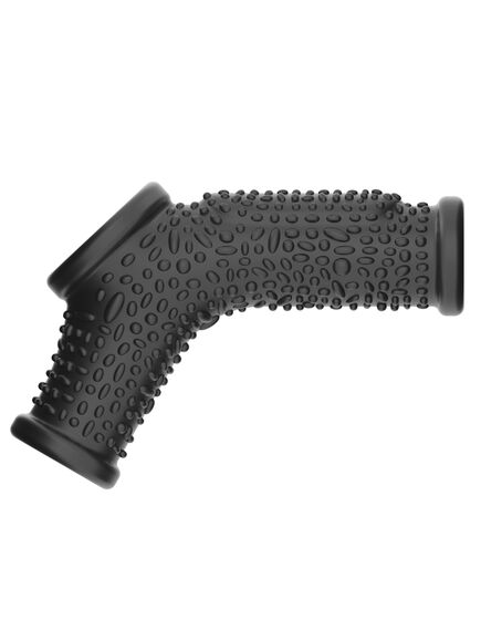 Вибро кольцо Drip Knights с рукавом для мошонки (Черное) , изображение 7