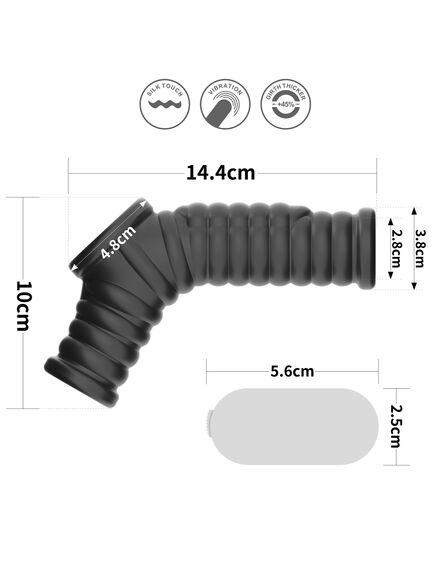 Вибрирующее спиральное кольцо Knights (черное) , изображение 6