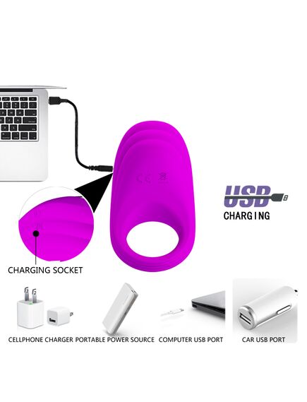 Эрекционное кольцо с стимуляцией клитора , изображение 4