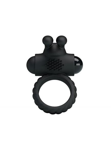 EUDORA Эрекционное кольцо с клиторальной щеточкой, с вибрацией , изображение 2