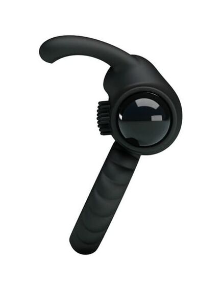 EUDORA Эрекционное кольцо с клиторальной щеточкой, с вибрацией , изображение 3