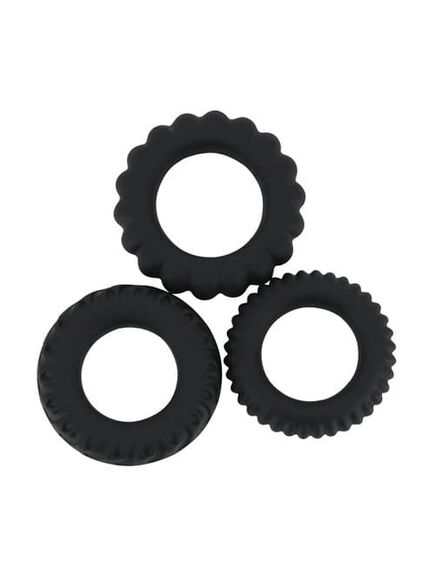 Набор эрекционных колец TITAN имитация автомобильных шин , изображение 2