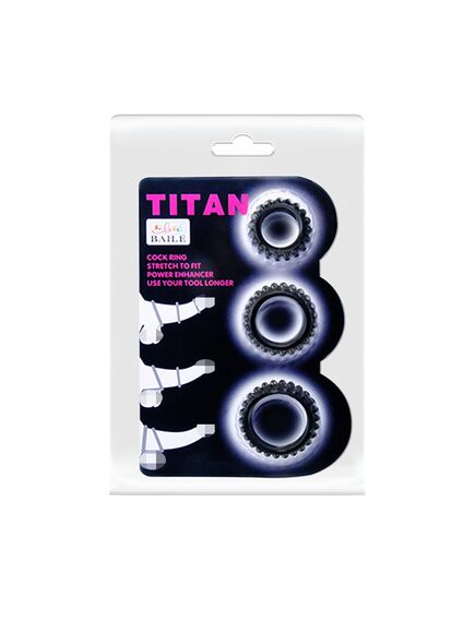 Набор эрекционных колец TITAN имитация автомобильных шин , изображение 7