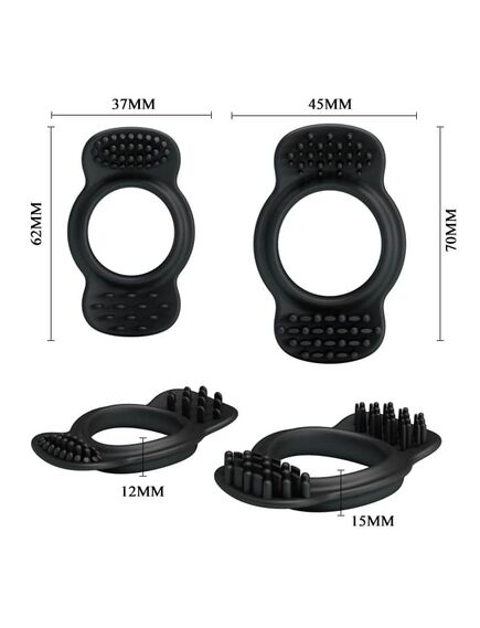 Набор эрекционных колец рельефных , изображение 3