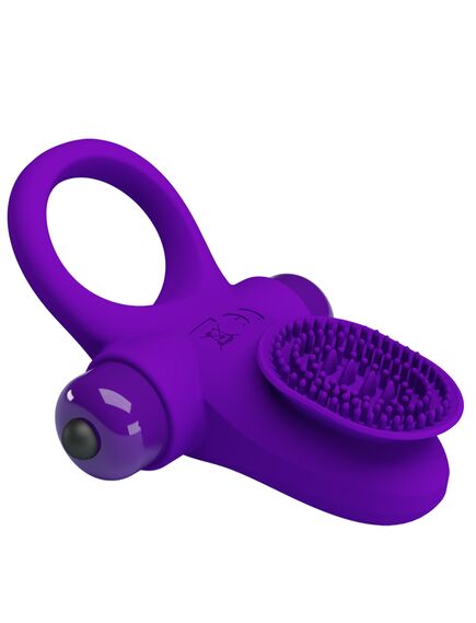 Эрекционное Виброкольцо с клиторальным стимулятором , изображение 5