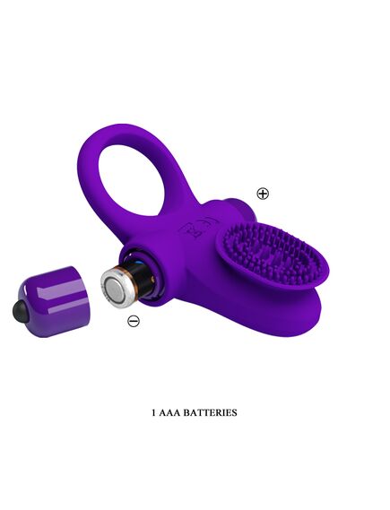 Эрекционное Виброкольцо с клиторальным стимулятором , изображение 8