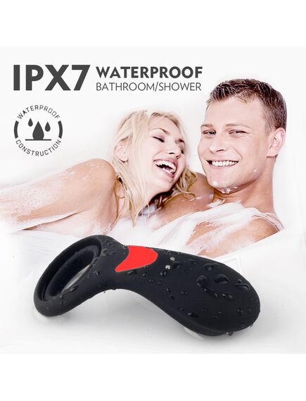 Эрекционное кольцо с вибрацией, подхватом под мошонку и пультом д\у "Rings-RCT" , изображение 5