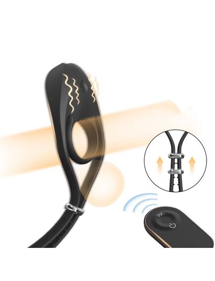 Эрекционное кольцо "Лассо" с вибрацией LOCK и пультом Д/У 