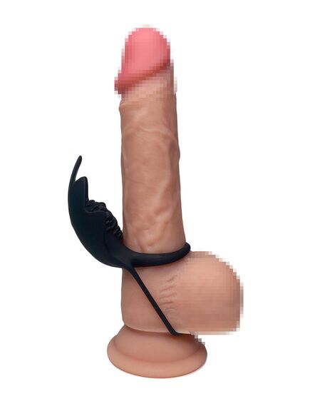 Эрекционное кольцо с вибрацией и пультом Д/У , изображение 2