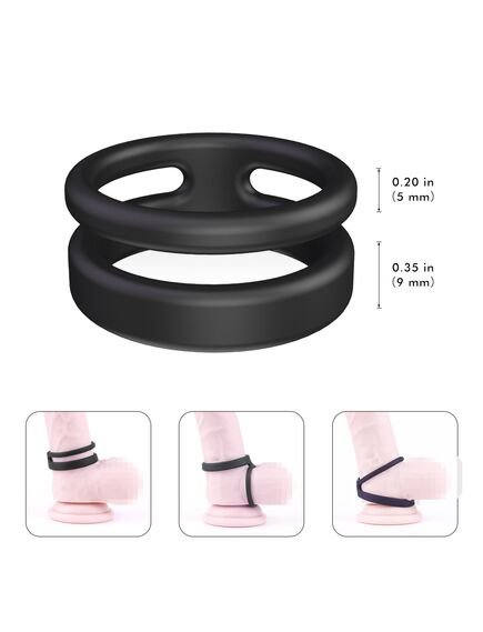 Двойное эрекционное кольцо "X-Ring" 