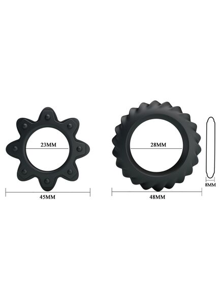 Набор эрекционных колец Flowering, 2 шт , изображение 5