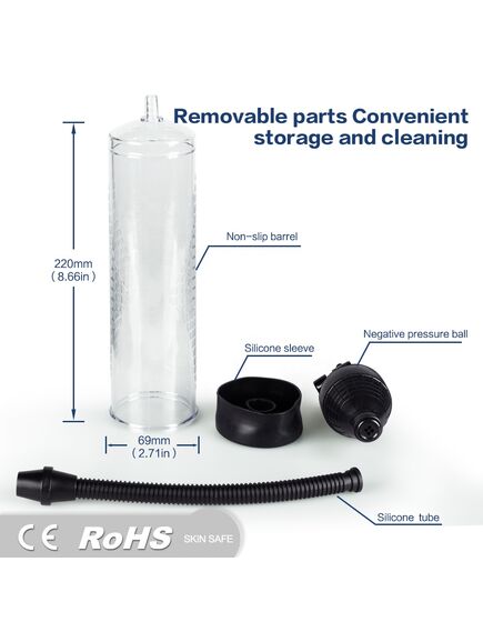 Вакуумная помпа для увеличения члена с грушей , изображение 3