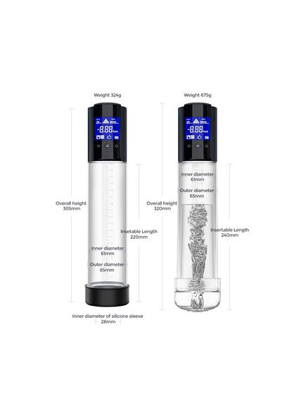 Автоматическая вакуумная помпа с двумя насадками и ЖК-дисплеем , изображение 2