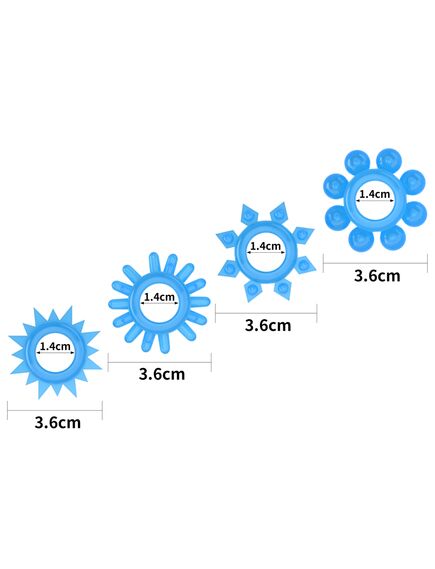 Набор эрекционных колец светящихся в темноте , изображение 3