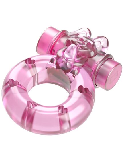 Розовое эрекционное кольцо с вибрацией Ring , изображение 2