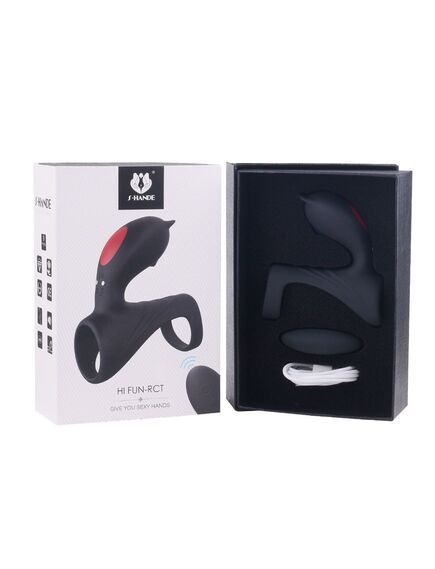 Эрекционное кольцо с вибрацией и с пультом HiFun RCT , изображение 2