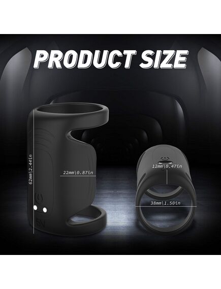 Эрекционное кольцо с вибрацией "Royal" , изображение 2