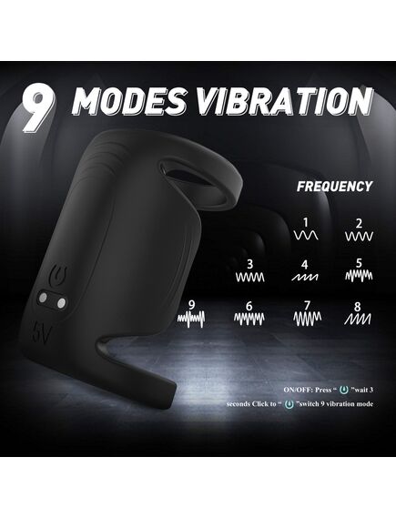 Эрекционное кольцо с вибрацией "Royal" , изображение 4