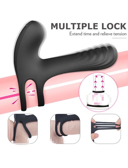 Эрекционное кольцо расширитель с вибрацией и с пультом Д/У , изображение 4