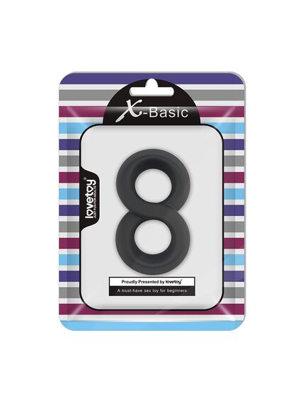 Эрекционное кольцо X-Basic, двойное , изображение 2