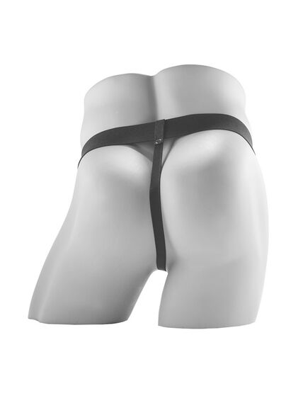 Телесный перезаряжаемый фаллопротез11 Hollow Rechargeable Strap-on with Balls - 30 см , изображение 6