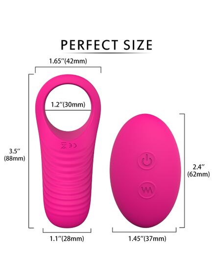 Эрекционное кольцо с вибрацией и пультом д\у Himan RCT , изображение 5