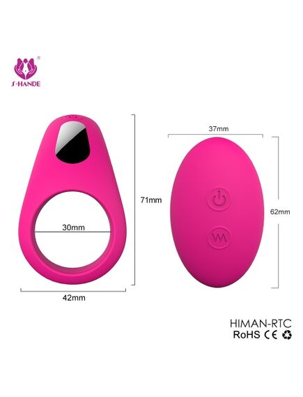 Эрекционное кольцо с вибрацией и пультом д\у Himan RCT , изображение 11