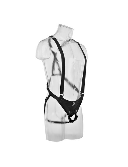 Страпон с ремнями 10" Hollow Strap-On Suspender System , изображение 3