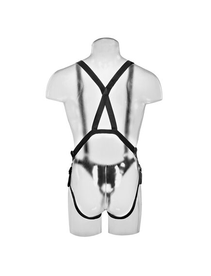 Страпон с ремнями 10" Hollow Strap-On Suspender System , изображение 4