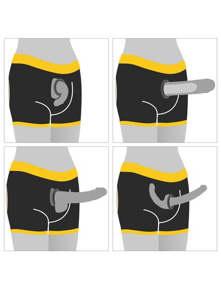 Трусы для страпона с вырезом для ягодиц XL-XXL , изображение 8