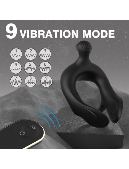 Эрекционное кольцо с вибрацией "Dot ring-rct", с пультом Д/У , изображение 4