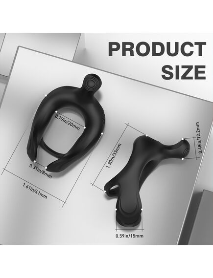 Эрекционное кольцо с вибрацией "Dot ring-rct", с пультом Д/У , изображение 5