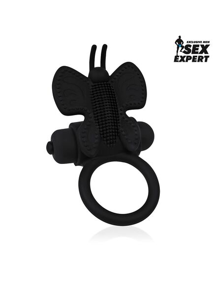 КОЛЬЦО ЭРЕКЦИОННОЕ С ВИБРАЦИЕЙ D 30 мм, цвет чёрный , изображение 2
