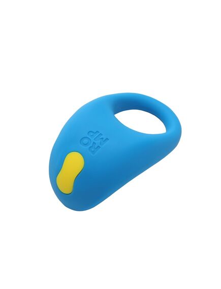Эрекционное кольцо Romp Juke с вибрацией, синее , изображение 5