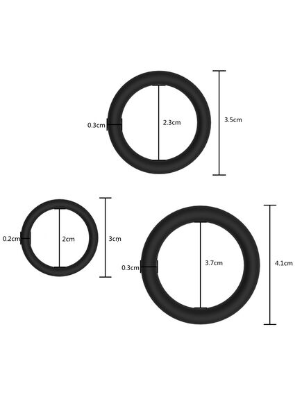 Набор гладких эрекционных колец 